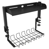 Expert Homewares Ripley 1 Tier Desk Shelf with Under Desk Cable Management