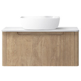 Expert Homewares Mallari 900mm Wall Hung Single Vanity with 465mm Ceramic Basin