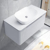 Expert Homewares Mallari 900mm Wall Hung Single Vanity with 465mm Ceramic Basin