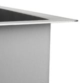Expert Homewares Deso 250mm Single Stainless Steel Kitchen Sink with Button-controlled Basket Waste