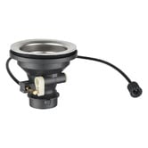 Expert Homewares Deso 440mm Single Satin Brush Kitchen Sink with Button-controlled Basket Waste