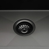 Expert Homewares Deso 440mm Single Stainless Steel Kitchen Sink with Button-controlled Basket Waste