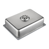 Expert Homewares Azelea 680mm Single Stainless Steel Kitchen Sink with Button-controlled Basket Waste