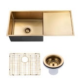 Expert Homewares Deso 960mm Single Kitchen Sink with Drainer