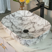 Expert Homewares Ascot White 485mm Rectangular Ceramic Basin