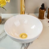 Expert Homewares Cass 280mm Above Counter Round Ceramic Basin