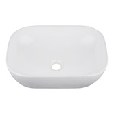 Expert Homewares Above Counter Rectangular Nano-Glazed Ceramic Basin