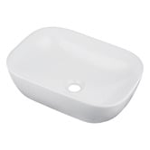 Expert Homewares Above Counter Rectangular Nano-Glazed Ceramic Basin