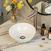 Expert Homewares 28cm Above Counter Round Ceramic Basin