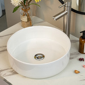 Expert Homewares 35cm Above Counter Round Ceramic Basin