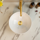 Expert Homewares Cass 280mm Above Counter Round Ceramic Basin