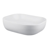 Expert Homewares Arlo 500mm Gloss White Rectangular Ceramic Above Counter Basin