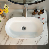 Expert Homewares Cammie 530mm Above Counter Oval Ceramic Basin