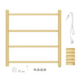 Expert Homewares Square 500 x 520mm Stainless Steel Heated Towel Rail