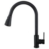 Expert Homewares Frederick Gooseneck Pull-Out Kitchen Sink Mixer