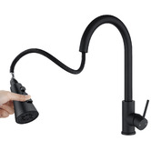 Expert Homewares Frederick Gooseneck Pull-Out Kitchen Sink Mixer