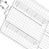 Expert Homewares Pauly Rectangular Stainless Steel Grill Basket