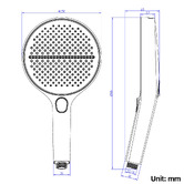 Expert Homewares Tallara 150mm Hand-Held Shower Head