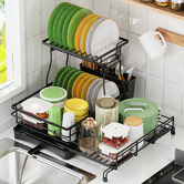 Expert Homewares Basion 2 Tier Expandable Stainless Steel Dish Drying Rack