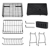 Expert Homewares Basion 2 Tier Expandable Stainless Steel Dish Drying Rack