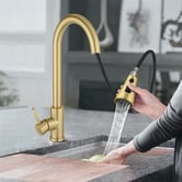 Expert Homewares Solander Gooseneck Pull-Out Kitchen Sink Mixer