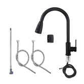 Expert Homewares Rohan Flared Gooseneck Pull-Out Kitchen Sink Mixer