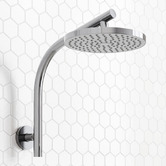 Expert Homewares Euro 200mm Curved Gooseneck Shower Arm &amp; Head