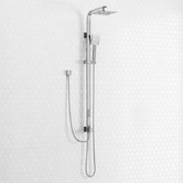 Expert Homewares Finn Square Thin Waterfall Twin Rail Shower