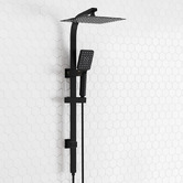 Expert Homewares Ottimo Square Matte Black Twin Shower