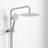 Expert Homewares Euro 250mm 4 Function Short Twin Shower