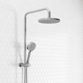 Expert Homewares Euro Chrome Short Twin Shower
