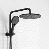 Expert Homewares Jagael Black Short Twin Shower