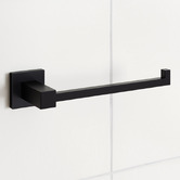 Expert Homewares Square Matte Black Bathroom Basics Accessory Package