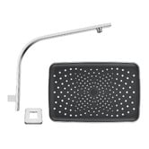 Expert Homewares Ottimo 300mm Swivel Rectangular Shower Arm &amp; Head