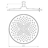 Expert Homewares Koora 255mm Swivel Shower Arm &amp; Head