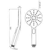 Expert Homewares Iluka 120mm Hand-Held Shower