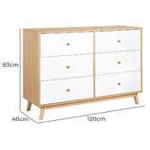 Expert Homewares Davor 6 Drawer Chest