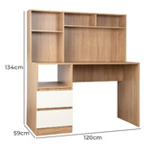 Expert Homewares Tamara 2 Drawer Desk with Hutch
