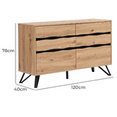 Expert Homewares Luca 6 Drawer Chest
