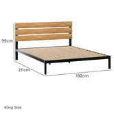 Expert Homewares Jaro Rubberwood Bed Frame