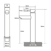 Expert Homewares Rohan Tall Basin Mixer