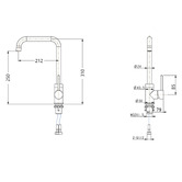 Expert Homewares Sani Swivel Kitchen Sink Mixer