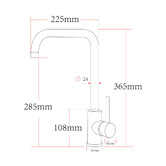 Expert Homewares Helko Gooseneck Swivel Kitchen Sink Mixer