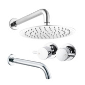 Expert Homewares Retro-fit Round Chrome Shower Bathroom Basics Package