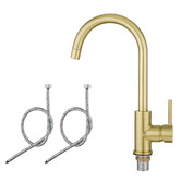 Expert Homewares Euro Gooseneck Swivel Kitchen Sink Mixer