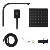 Expert Homewares Ace Square Short Twin Shower
