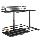 Expert Homewares Denuvo 2 Tier Slide-Out Under Sink Organiser