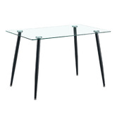 Expert Homewares Brixton Glass Dining Table