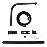 Expert Homewares Nero Matte Black Twin Rail Shower Body