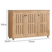 Expert Homewares Thayer 3 Door Shoe Cabinet
